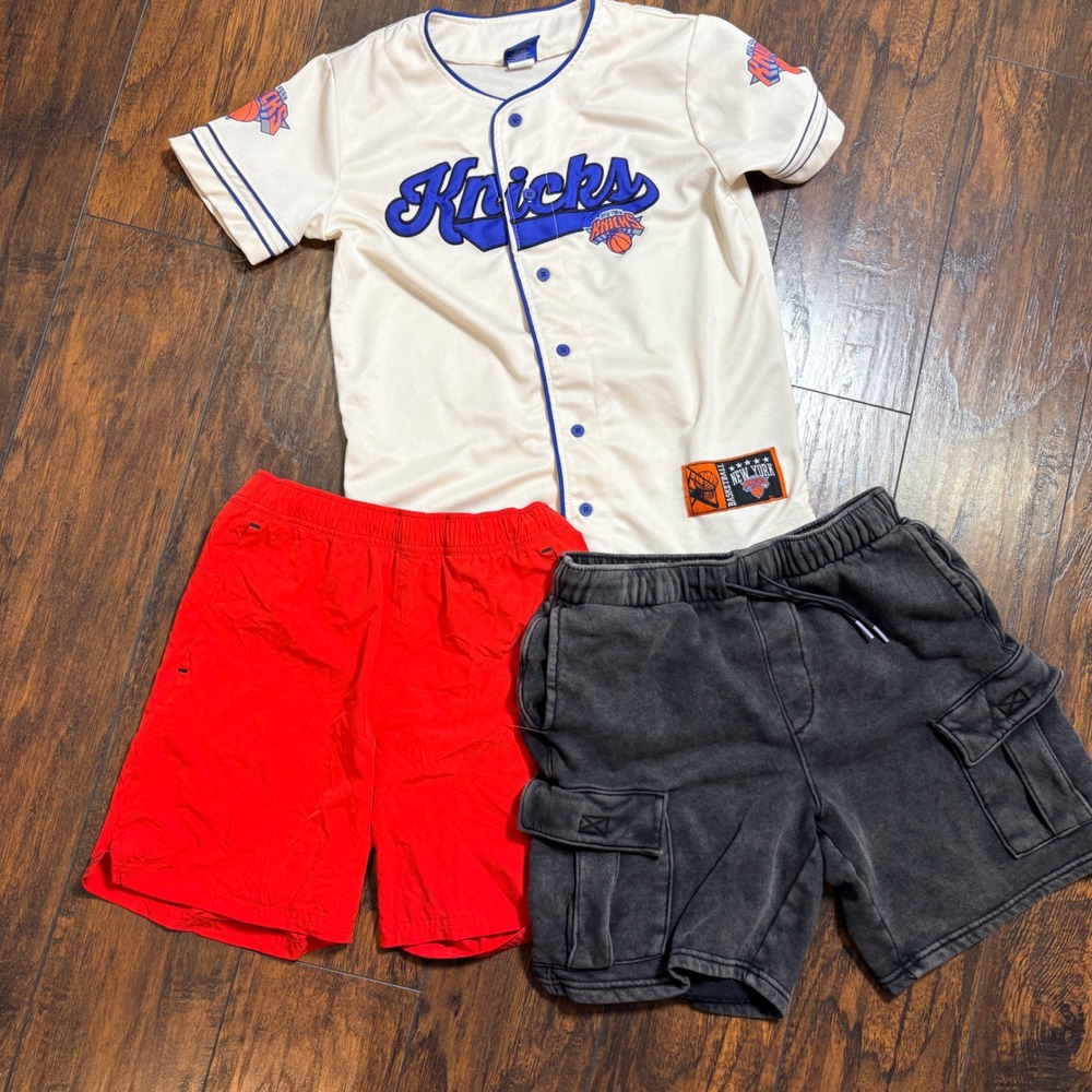 NBA Knicks Jersey & Old Navy Shorts Bundle Kids XL 14-16 Multi Color